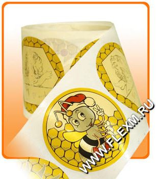 Пример наклейки Пчелка